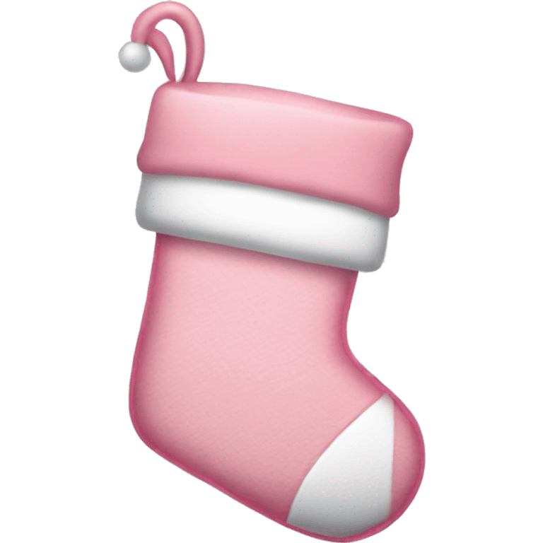  light pink Christmas stocking emoji