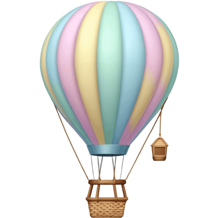 pastel hot air balloon  emoji