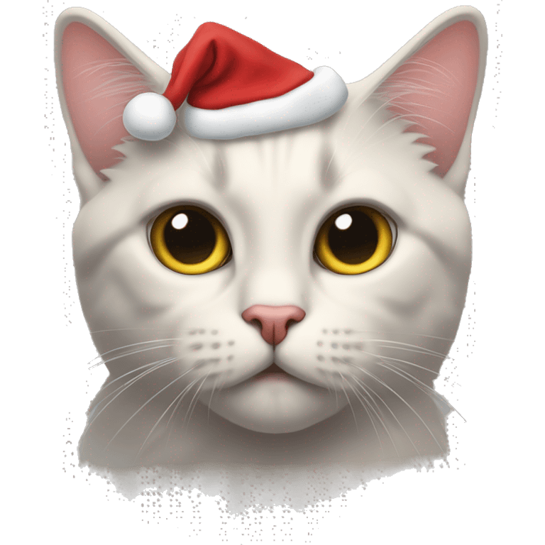 Zwei Weihnachts katzen emoji