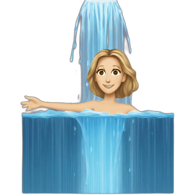 celine dion water curtain emoji