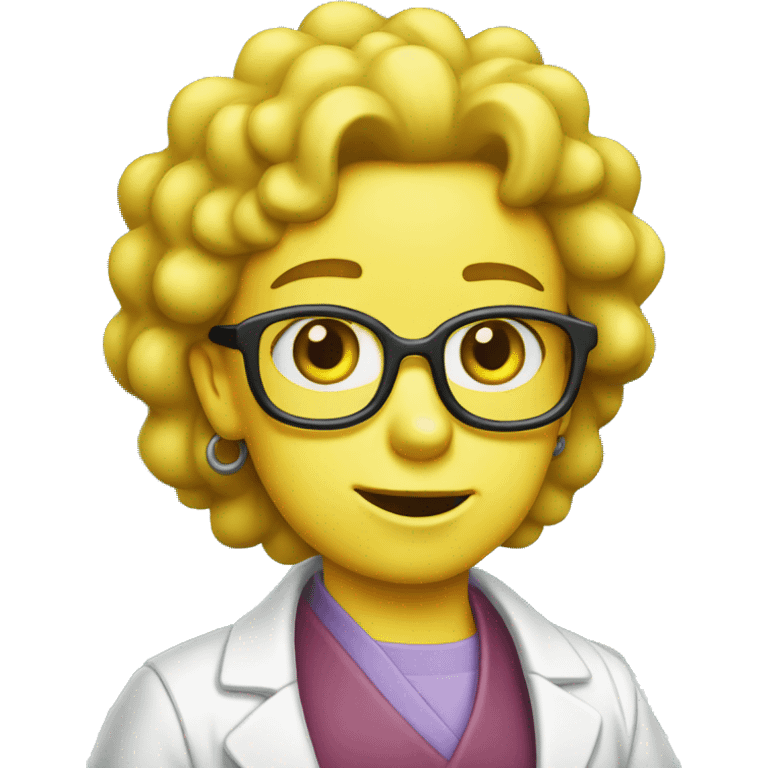 lisa simpson chemist emoji