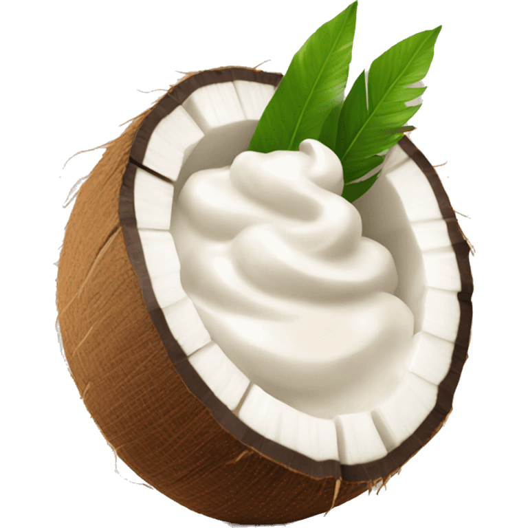 Coconut cream emoji