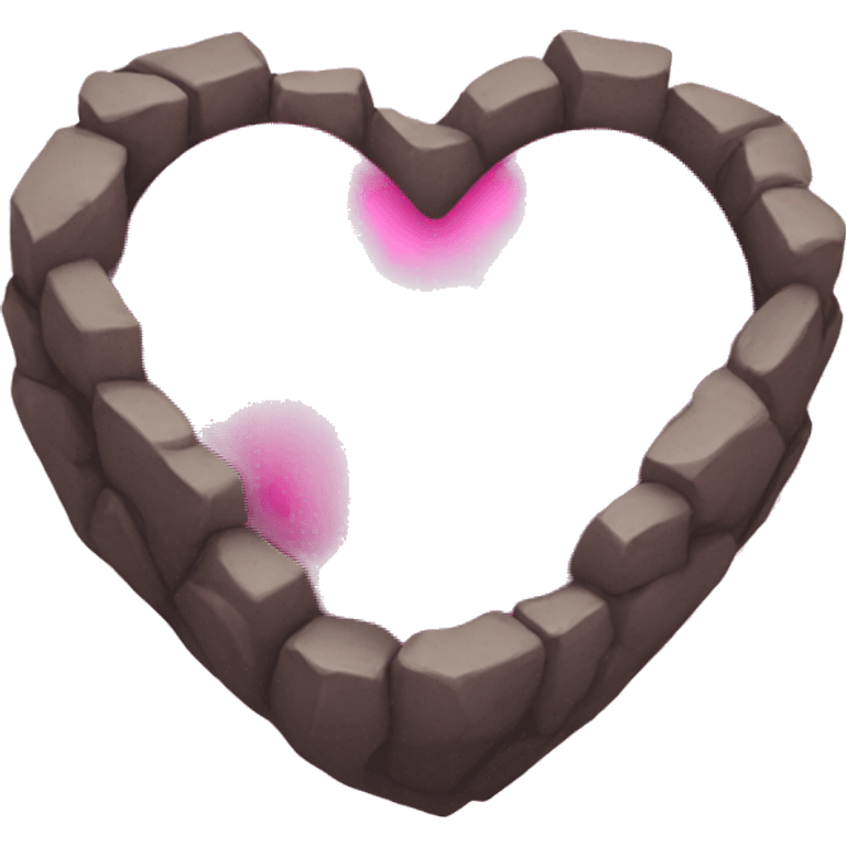 Pink hearth emoji