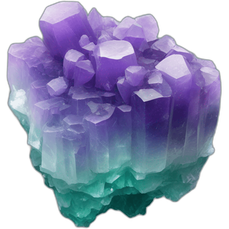 Fluorite crystal cluster emoji