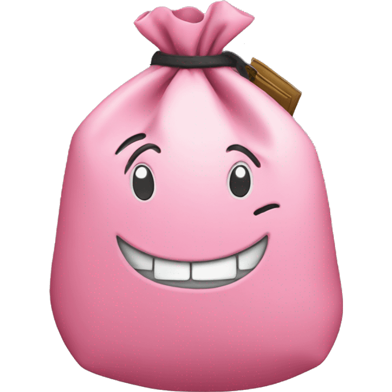 Pink money bag  emoji