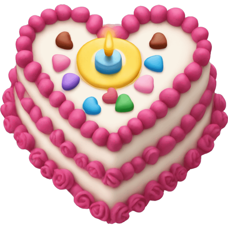 Birthday cake heart  emoji