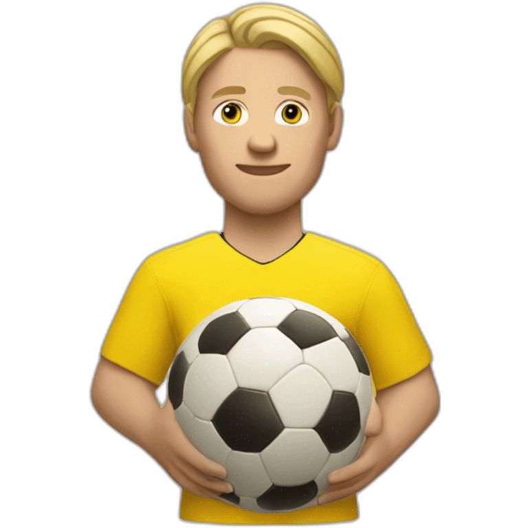 Ballon de foot en or haaland emoji