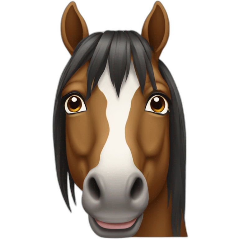 Cheval de face emoji