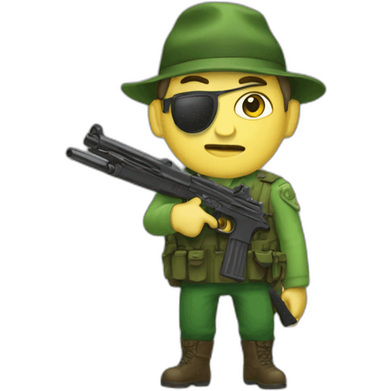 Zelenskiy with guns emoji