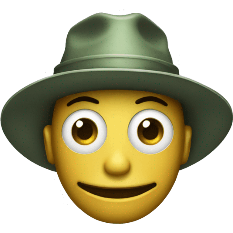 Alienígena com chapéu emoji