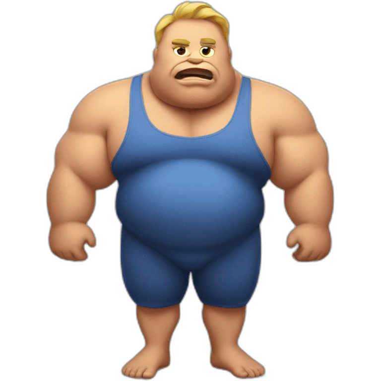 obese with muscles emoji