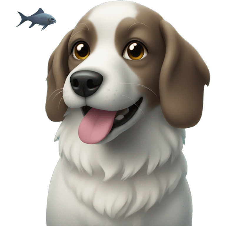 Dog in aquarium  emoji