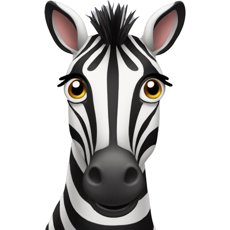 shocked zebra emoji