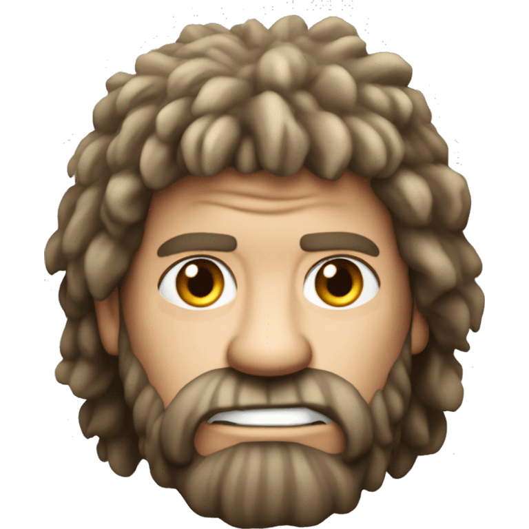 Ron Pearlman as a caveman looking for fire emoji