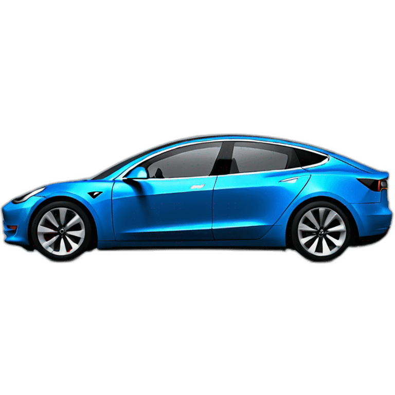 blue tesla 3 emoji