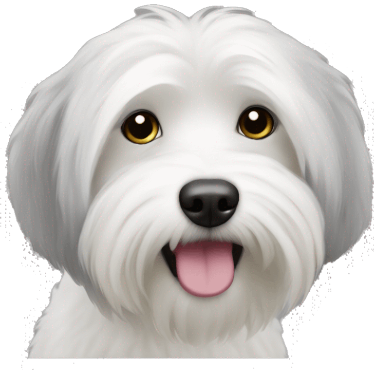 black coton de tulear emoji