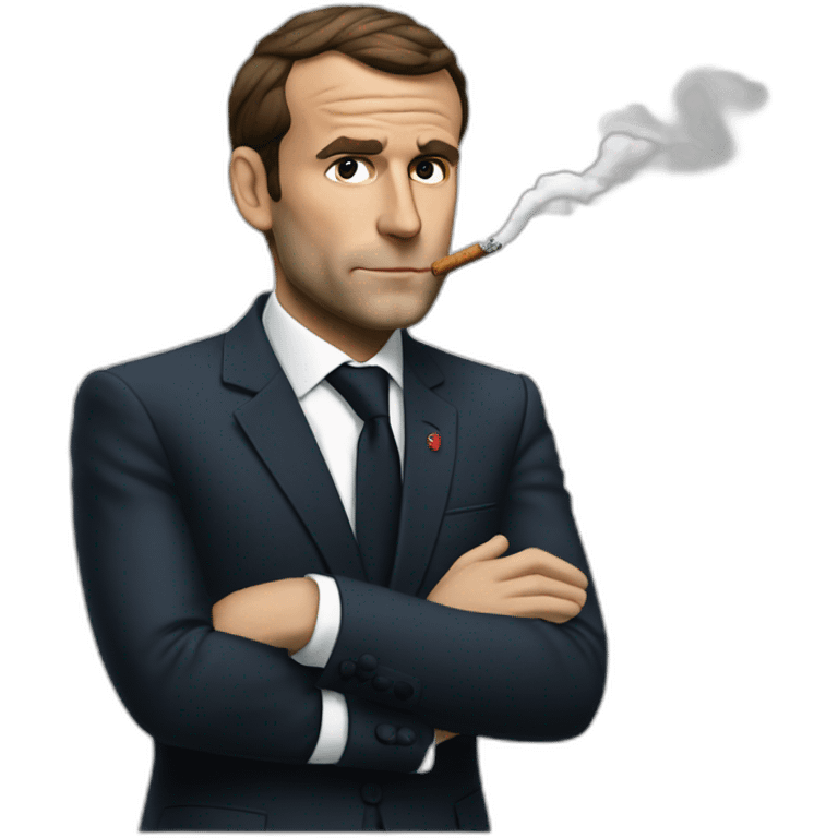 macron-smoking emoji