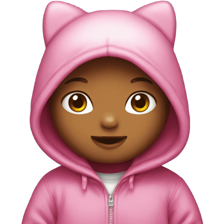 Hello kitty wearing a hoodie emoji