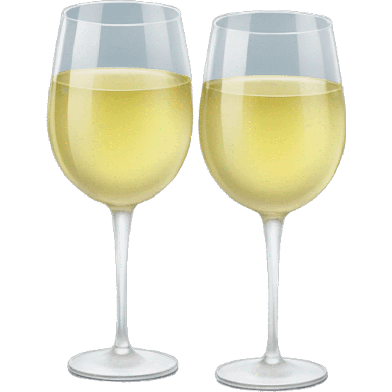 Two glasses of white wine  emoji