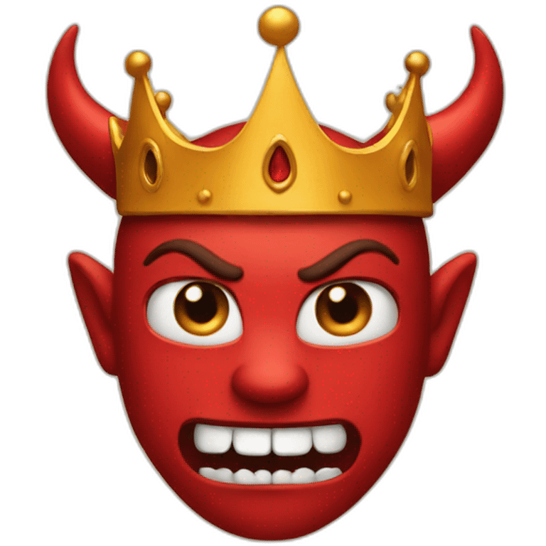 The Devil wearing a crown emoji