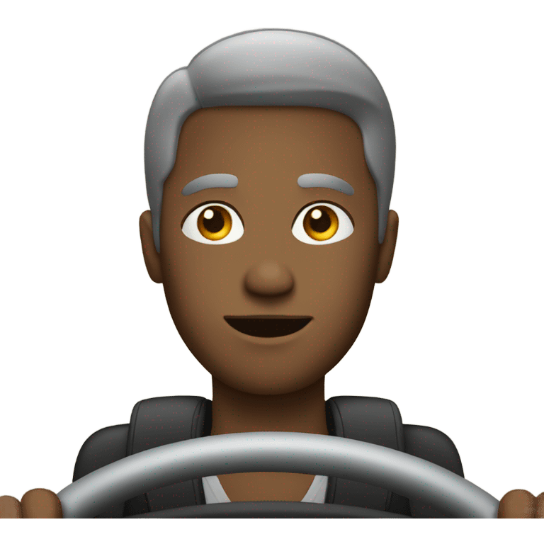 Person who driving a car emoji