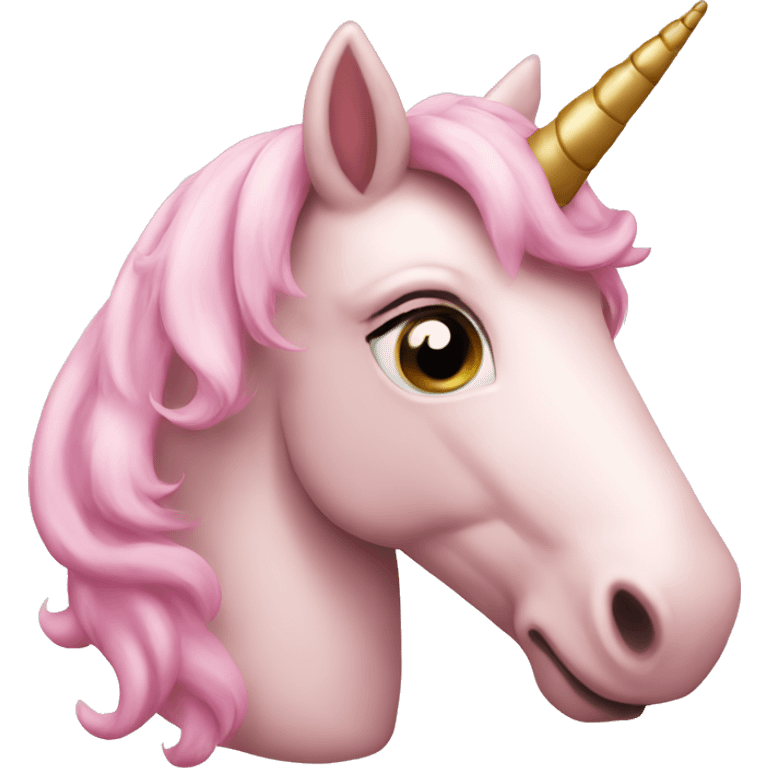 Light pink unicorn balloon  emoji