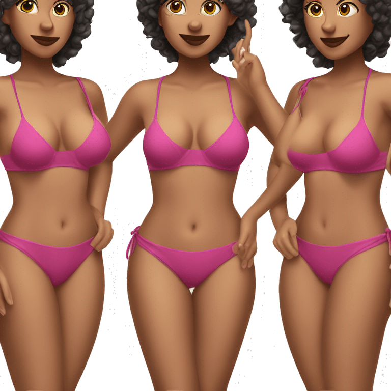 slim thick woman bikini emoji