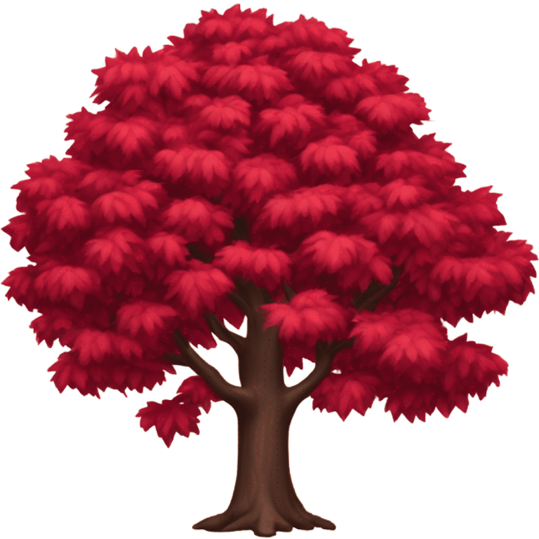 Red tree emoji