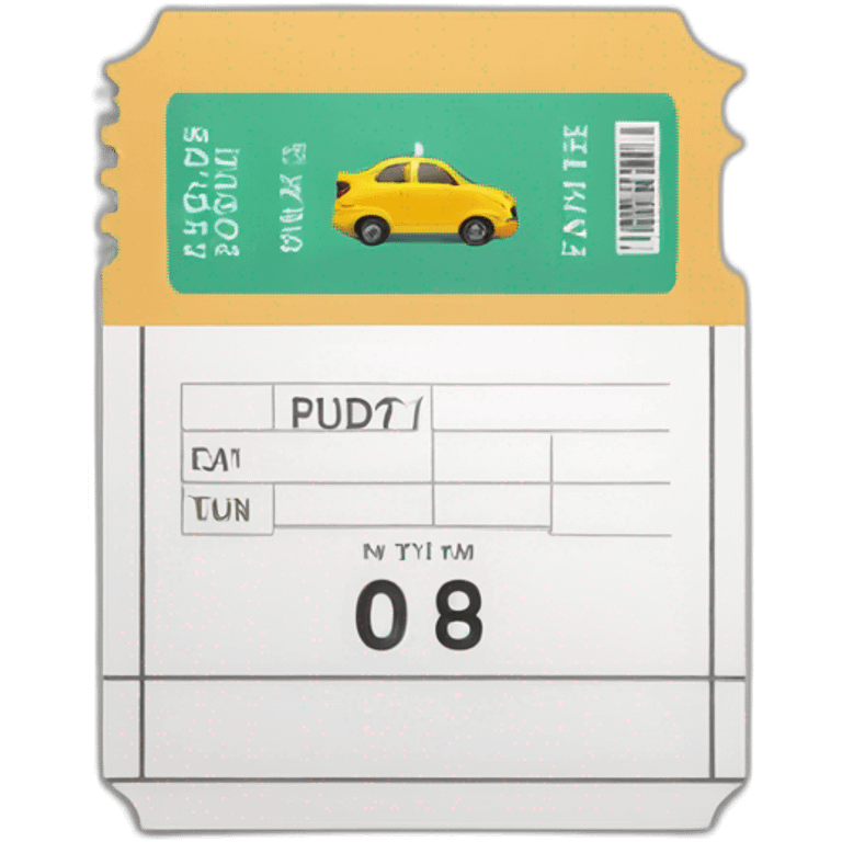 ticket de parking emoji