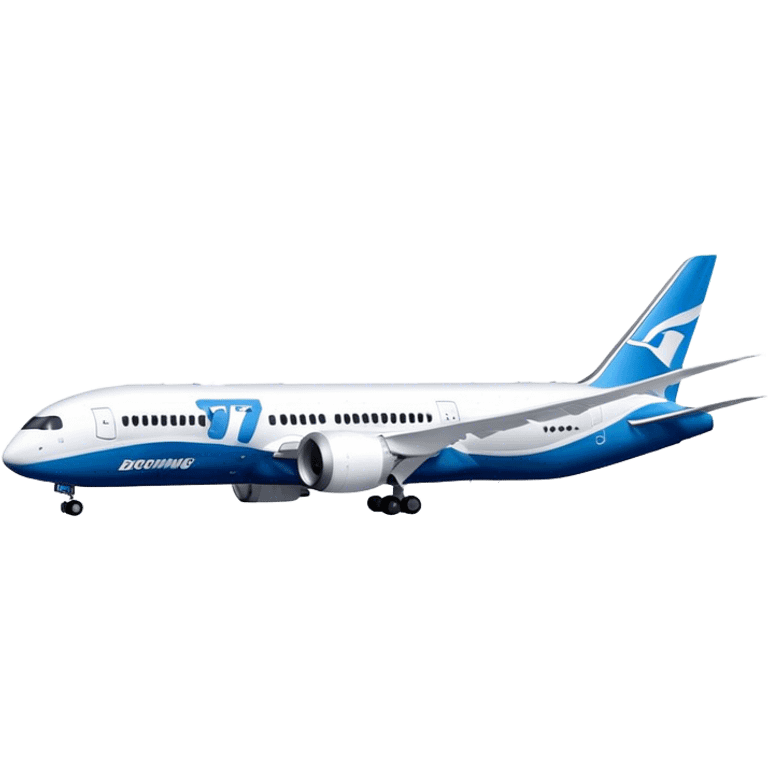 Boeing 787 Dreamliner - Boeing (Model Year: 2022) (Iconic colour: White with blue) emoji