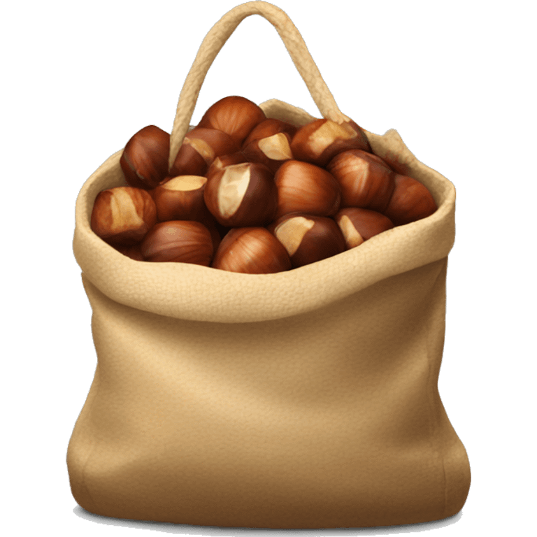 bag of roasted chestnuts emoji