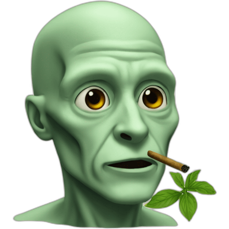 Voldemort smoking herbs emoji