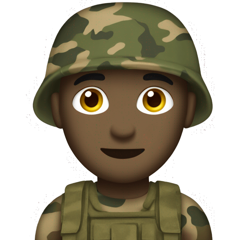 US Marine in woodland camouflage  emoji