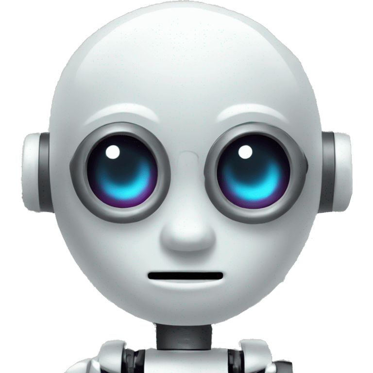 Cute FinTech Robot with dollar signs for eyes emoji