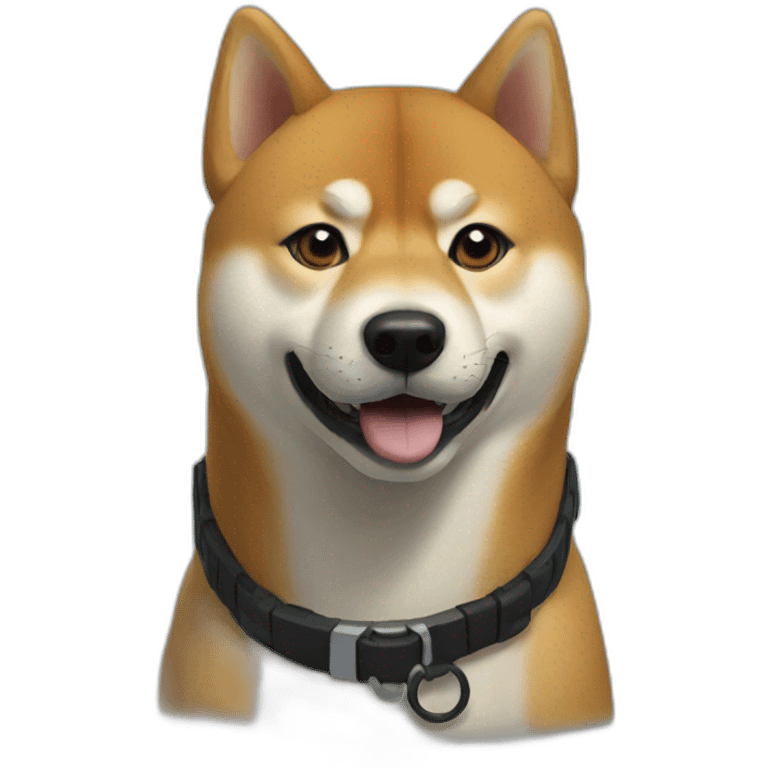 Shiba in eye of the storm emoji