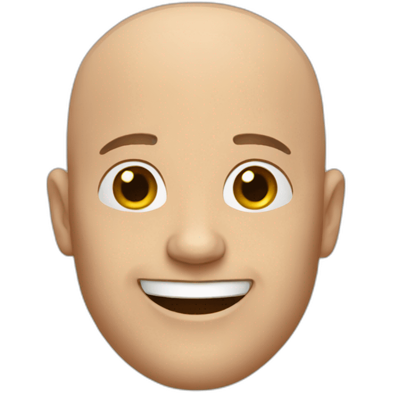 bald man happy  emoji