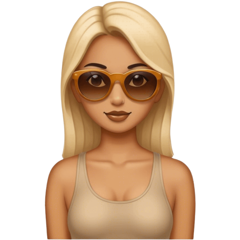 Girl with sunglasses emoji