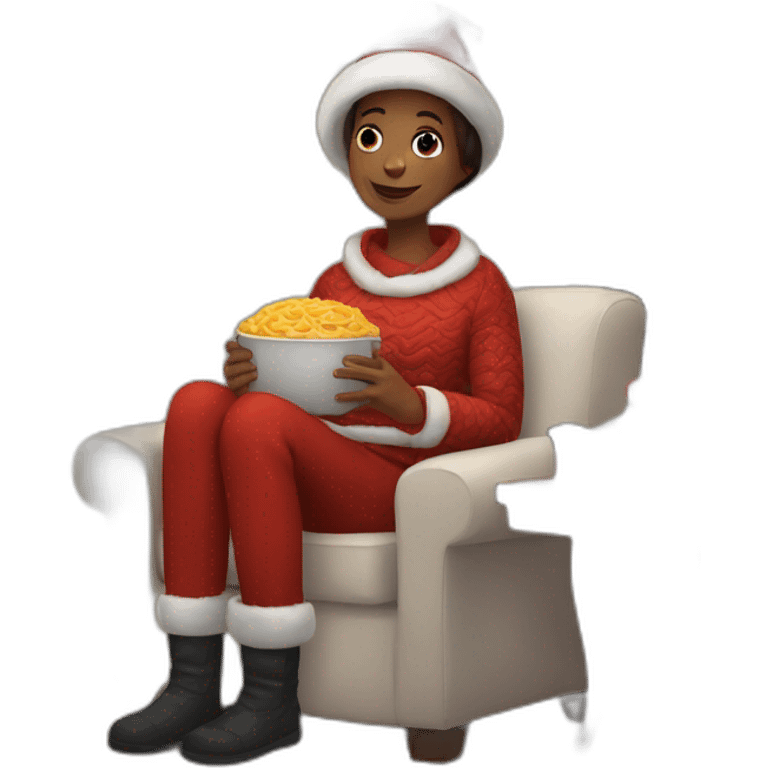 Cozy December holiday emoji