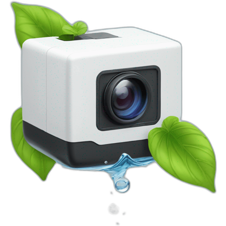 security-ptz-camera-and-small-leaf-floating-on-water-block emoji