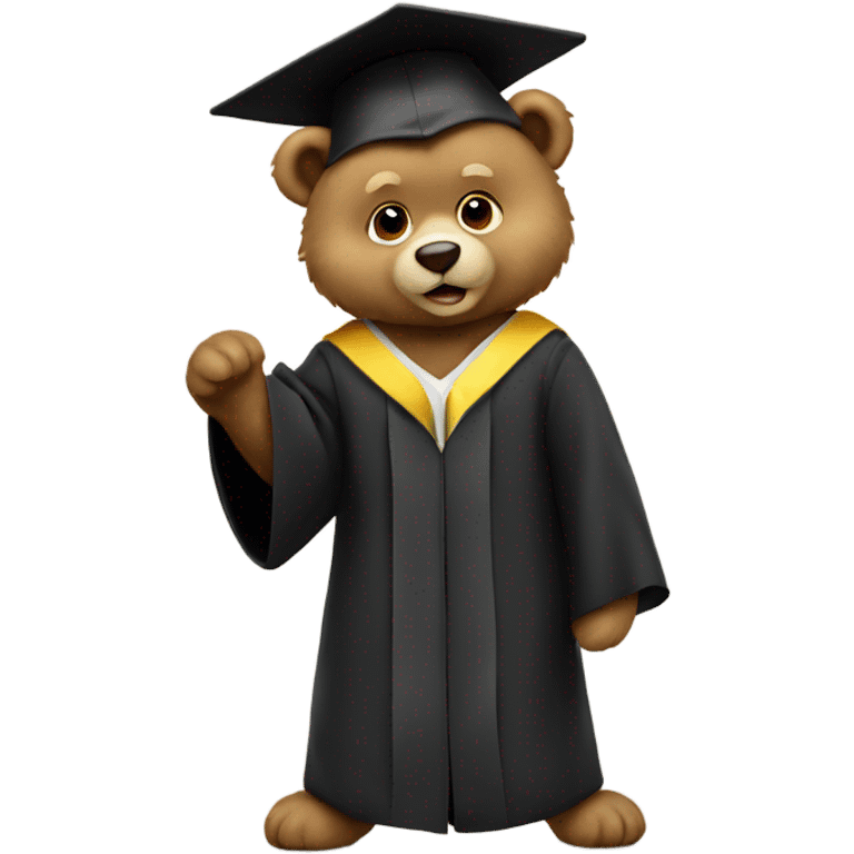 graduation bear emoji