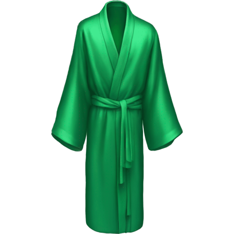 Green silk robe  emoji