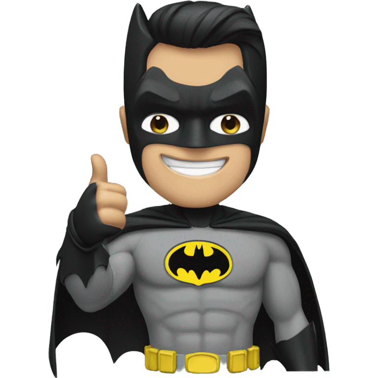 BATMAN WITH  THE THUMB UP emoji