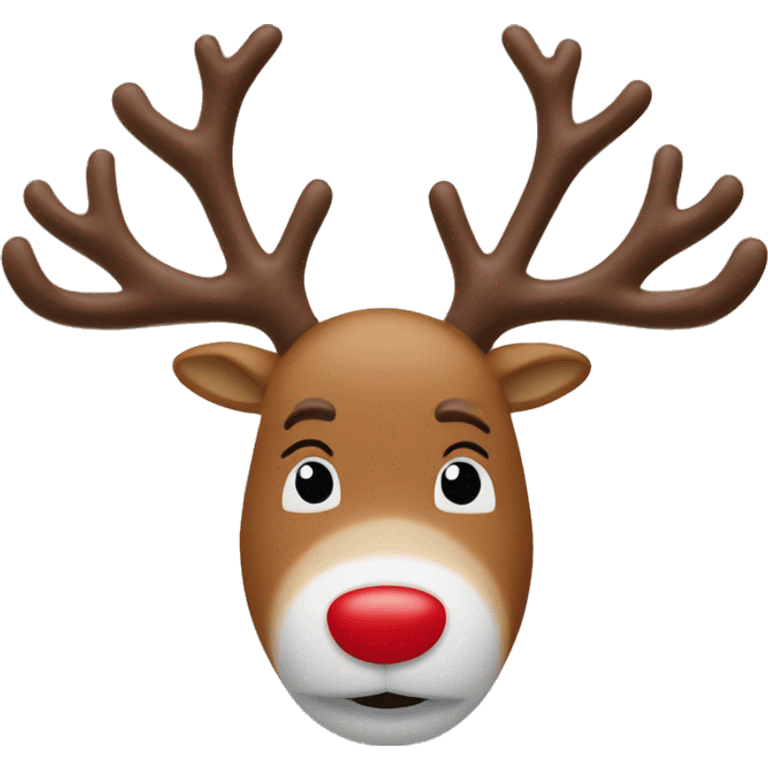 Rudolph the rednosed reindeer ￼ emoji