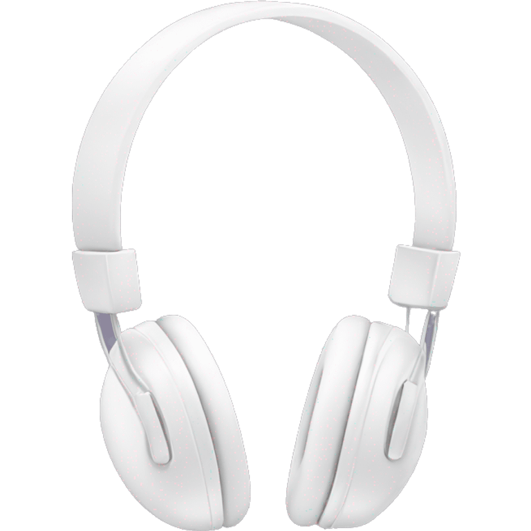 all white headphones with bows emoji