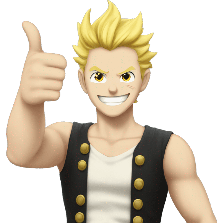 fairy tail laxus thumbs up emoji