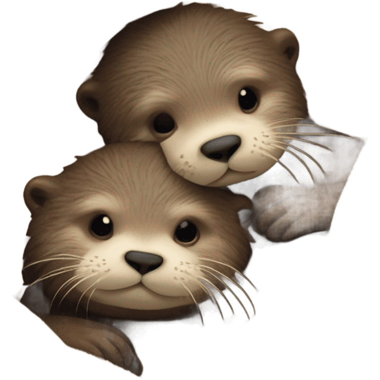 2 ottercozy in a blanket  emoji