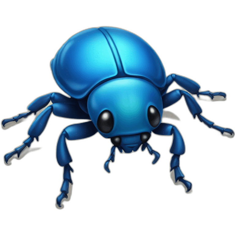 Blue bettle emoji