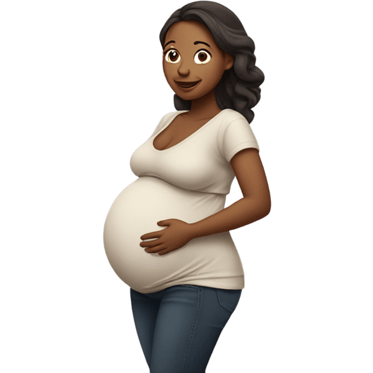 Pregnant woman emoji