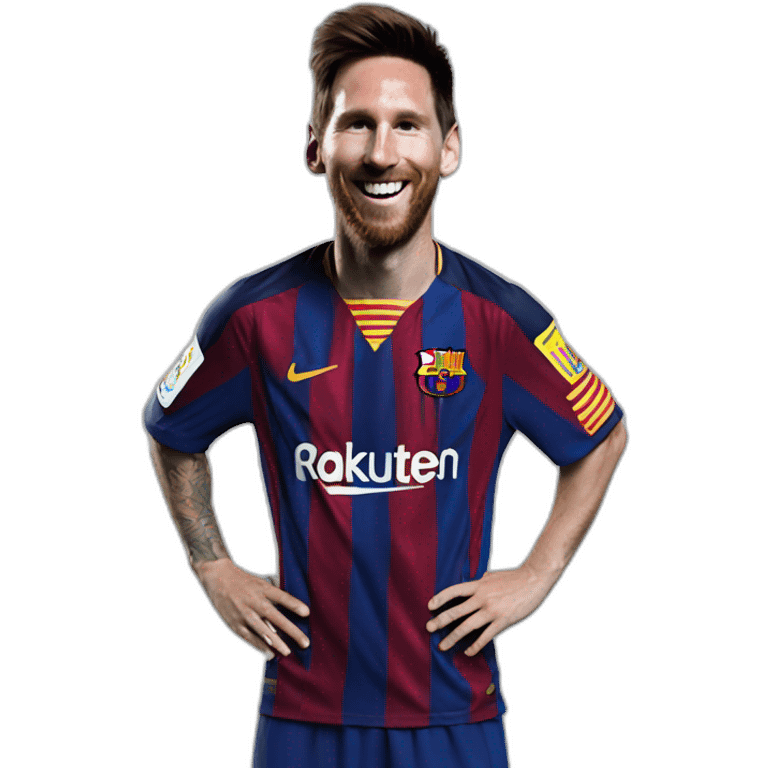 messi happy emoji