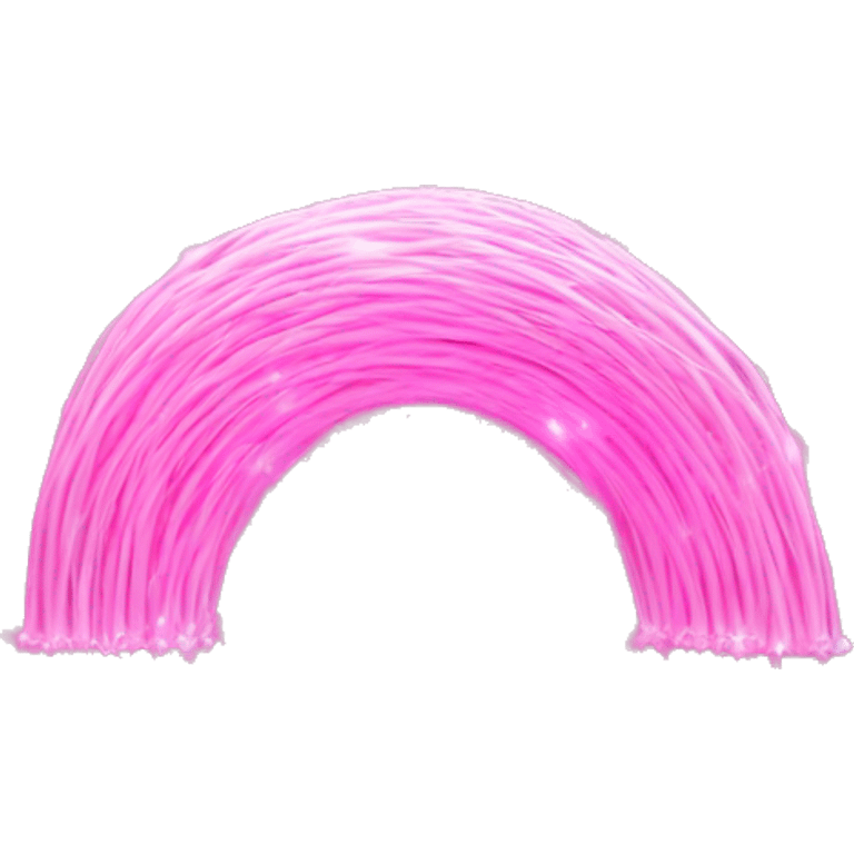 Fiber optic, pink world emoji